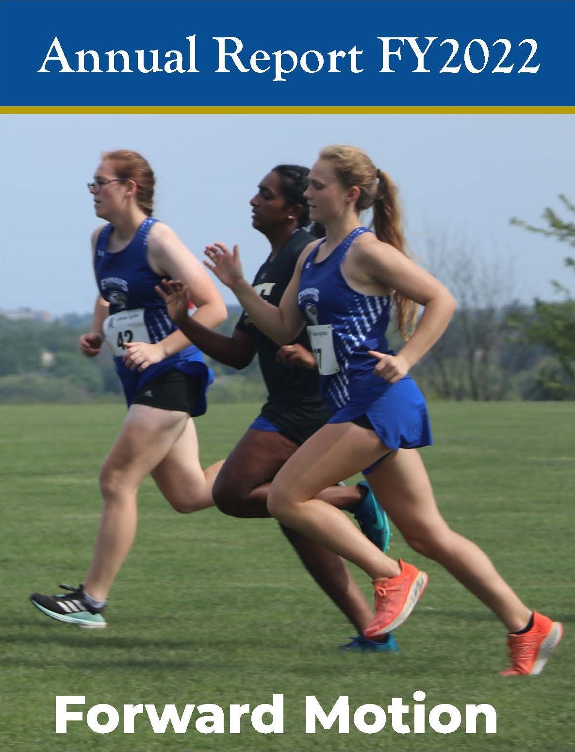 Annual Report FY22 Cover Image Cross Country Runners