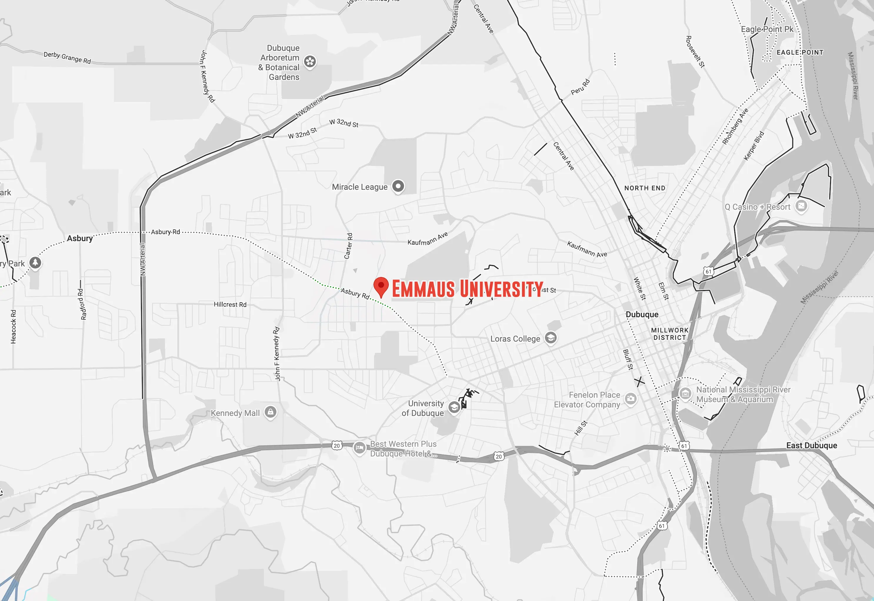 Emmaus University Map