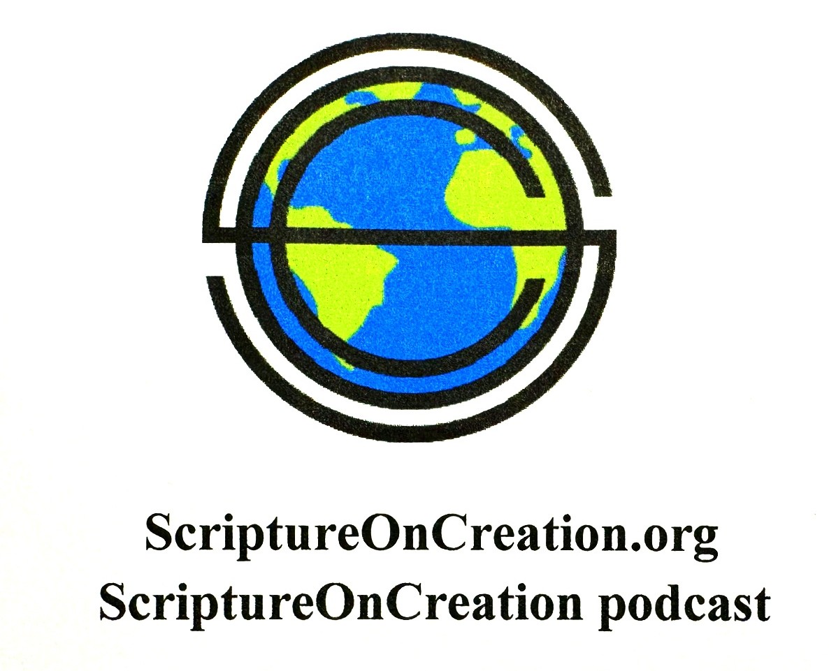 A globe with text Scriptureoncreation.org