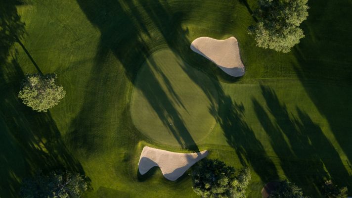 Bird's Eye View of a Golf Course